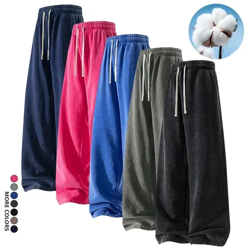 Y2K retro women’s leopard-print loose wide-leg pants, soft and comfortable drawstring sweatpants, loungewear pants for home, trendy everyday streetwear