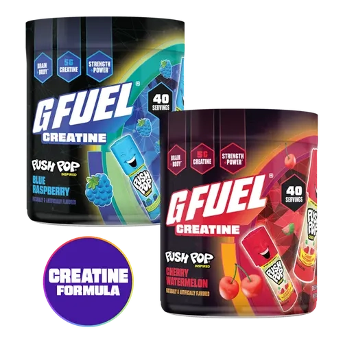 G FUEL x Push Pop | Creatine Powdered Drink Mix | 40 Servings