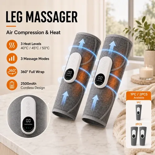 AERLANG  Leg Massager for Circulation and Pain Relief, Calf Air Compression | Leg Massager with Heat, with 3 Intensities, 3 Modes, Easy to use, Muscle Relaxation, Birthday Gifts for Parents,back to school,back to school haul,sohochic