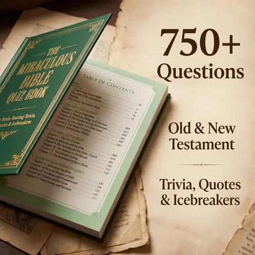 Bible Quiz Paper Notebook with Printed Text - 750+ Brain Teaser Trivia, Quotes, Icebreakers for Bible Study Enthusiasts, 750+ Qs, Trivia Quiz,sohochic