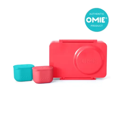 Dip it UP Insulated Lunch Box & Tableware Set - OmieBox UP Bundle with 12oz Leakproof Solid Meal Prep, Thermal Food Containers