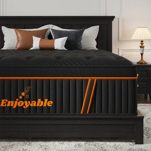 14" Twin Full Queen King Mattress,  Hybrid Mattress with Gel Memory Foam and Individually Pocket Innerspring Euro Top Mattresses Medium Firm for Motion Isolation, Edge Support, 100 Night Trial