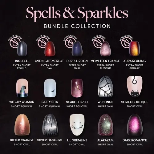 Glamnetic Spells & Sparkles Press-On Nail Bundle Collection - Multiple Bundle Options