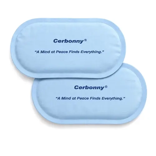 Cerbonny Slim Ice Packs for Lunch Boxes, Reusable, 2 Pack, Peace Blue | BPA-free gel freezer packs, leakproof double-sealed seams, 7.3x4 Inch，soft and thin design