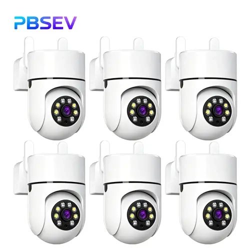 PBSEV Smart Home Security Camera - 3MP HD PTZ Panoramic Indoor Cam with Bluetooth, Auto Human Tracking, Color Night Vision, Motion Detection, 2-Way Audio, 911 Emergency Alarm, Micro SD Storage, 24/7 Non-Stop Recording