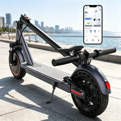 Adult Electric Scooter - 500W Motor, 22MPH Top Speed, 25 Mi Range, Foldable Portable Design, Dual Braking System, Urban Commuter sohochic E-Scooter mph high