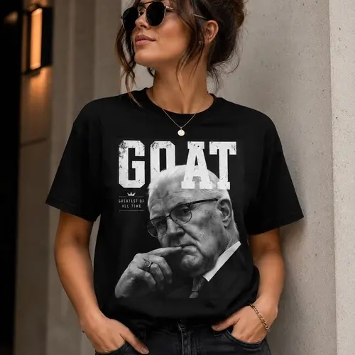 Goat Kevin Reddington Portrait Tee | Black And White Vintage Photo Graphic Tee