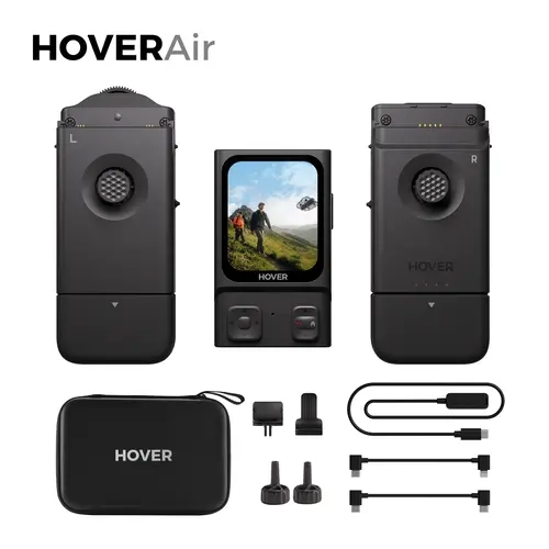 HOVERAir Beacon & Joystick Set, Lightweight Drone Controller with 1.78-Inch OLED Display | Up to 1 km Transmission, One-Handed Control, Quick Return