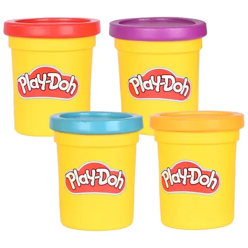 Play-Doh Slow Foam Squishies 4PK – Slow Rise Sensory Fidget Toys, Soft Squeezable Stress Relief Foam Toys for Kids Ages 3+
