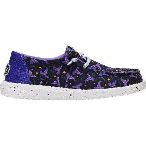 HEYDUDE Wendy Night Witch - Comfortable Slip on Halloween Shoes for Women