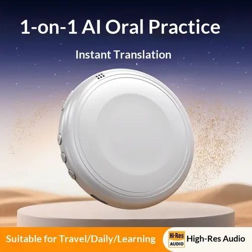 Bluetooth Language Translator Tutor - Wireless Electronic Learning Device, 165-Language Support, Spanish & English Practice Companion, Accents Help, Restaurant Scenario Assistance, Wireless/Wired,sohochic