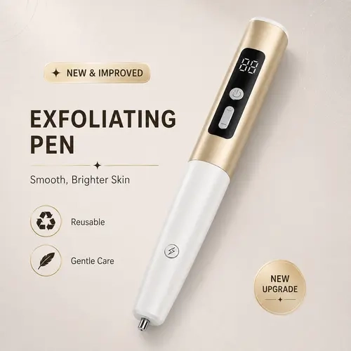 Beauty Massage Pen for Exfoliating and Skin Smoothing, Reusable Skin Care Tool for Daily Self Care and Firm-Looking Skin