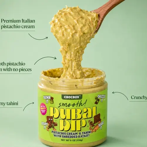 Chocbox Smooth Pistachio Cream Dubai Dip - Crunchy Kataifi + Creamy Pistachio Cream (no pieces!)