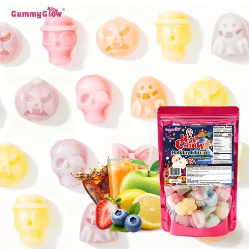 Holiday & Halloween Edition!!! New Flavor liquid Wax Candy 12oz Pack Christmas New Shapes & New Flavors Retro ASMR Sweet Bonbon Snack Viral Tiktok Trend Colorful Festive Halloween Wax Candies GUMMY GLOW Party Treats Variety Fruitsnacks Wax Candy #sohochic