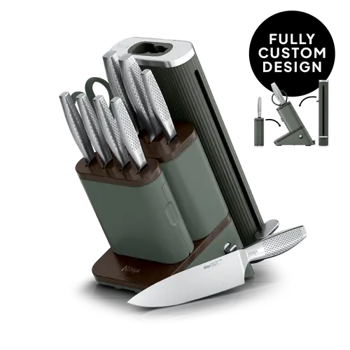 Ninja NeverDull Pro 11-Piece Premium Kitchen Knife Set & Steak Knives - WK62011