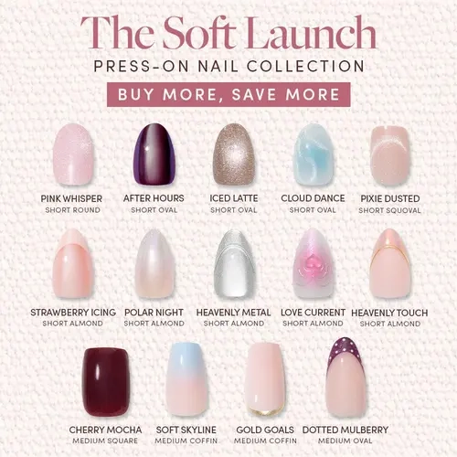 Glamnetic The Soft Launch Press-On Nail Collection