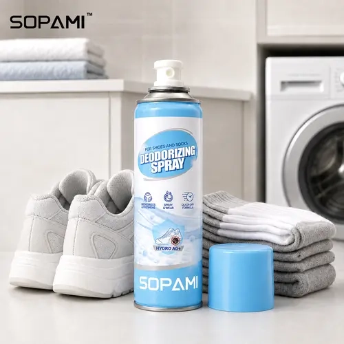 SOPAMI Shoe Deodorizer Spray, 250ml Quick-Dry Foot Odor Eliminator, Refreshing Mist for Shoes, Sneakers & Boots, Home Fragrance Air Freshener for Closets,sohochic