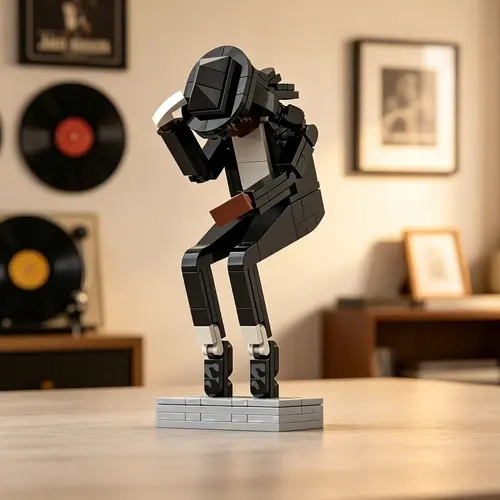 Building Block Toy for Assembling Michael Jackson, Classic Dance Pose Figure, Tribute to a Legendary Icon, Gift for Michael Jackson Fans