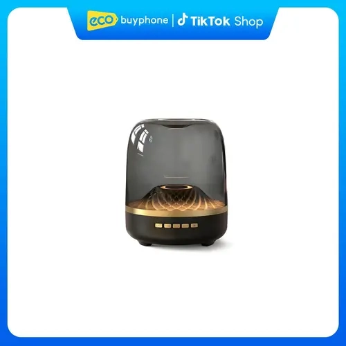 Refurbished- premium Crystal LED Bluetooth Speaker with Ambient Light, Wireless Desktop Speaker for Room Decor