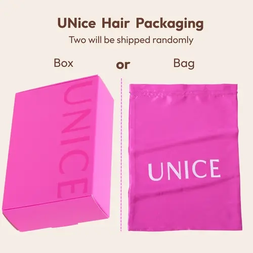 UNICE Elegant Pink Gift Boxes - Satin Pouch Option, Luxury Empty Gift Container for Hair Extensions, Wigs, Fashion Accessories, Boxes For Gifts,sohochic