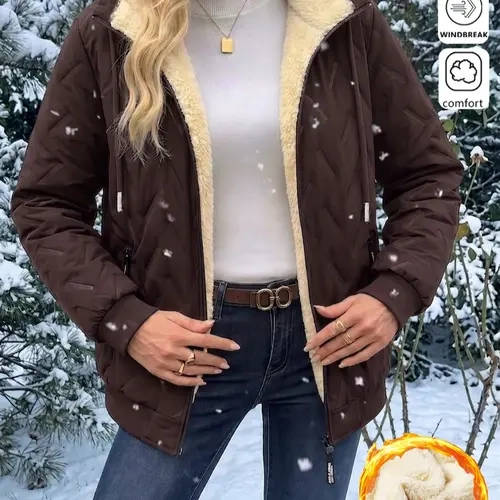 Women’s winter fleece jacket, warm and lightweight, suitable for sports, casual wear, home, and outdoor activities; winter clothing for women,sohochic