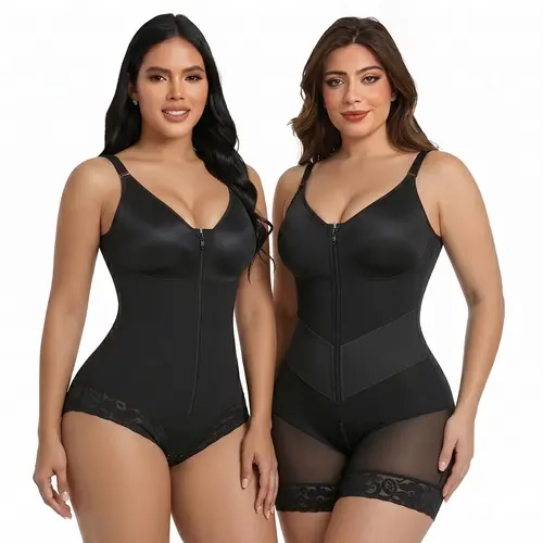 YIANNA #Livestream 2 Piece Shapewear Moldeadoras Faja for Women Tummy Control with Zipper Closure
