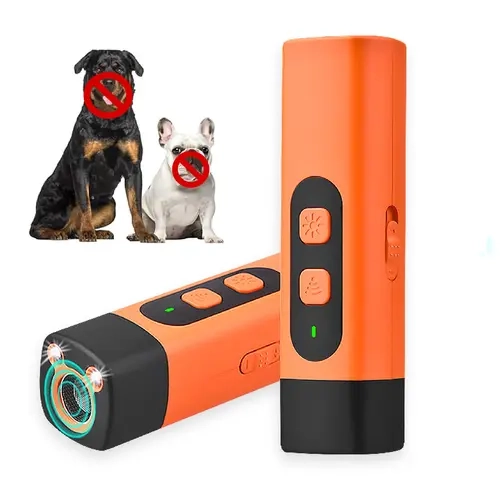 PetSafe Rechargeble Professional Sonic Emitters Dog Training Tool with LED Flashlight 30ft Range Anti Bark Barking Dog Silencer Rechargeable Ultrasonic Trainer for Dogs device, 30Ft Range Control, Anti-Bark Solution,back to school