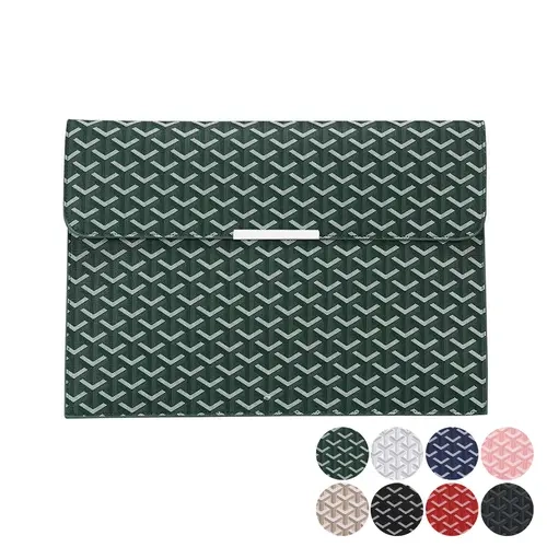 15.6 in Chic Portable Laptop Case - Magnetic Closure Slim Scratch-Resistant Padfolio Document Organizer for MacBook, Notebook, iPad - Office Travel Accessory, Professional Gift by summerwins