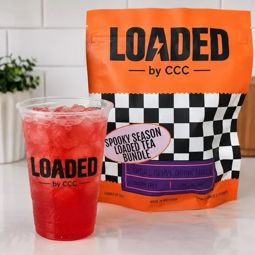Spooky Season 12 pack Loaded Tea Bundle | Halloween inspired Teas Mixed Flavors | Hydration Caffeinated Flavored Beverage Mix Packets | One the go | variety of Flavors