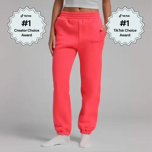 Comfrt | Neon Tranquil Sweatpants | Midweight Fleece Joggers With Oversized Pockets & Elastic Waist