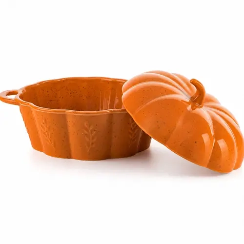 10 Strawberry Street Pumpkin Patch Embossed Covered Casserole