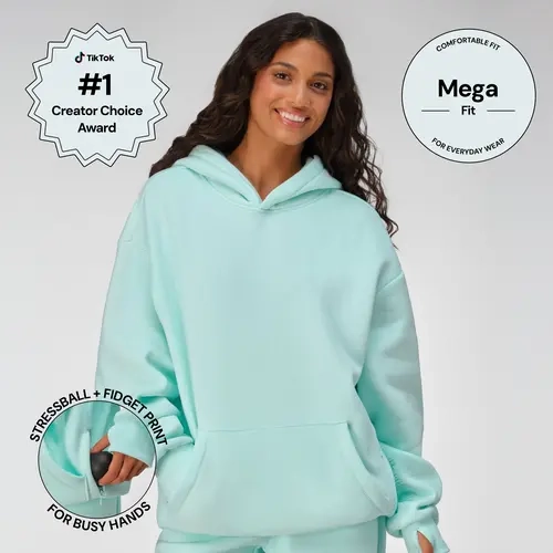 Comfrt | CalmTouch Hoodie – Mega | CloudTouch Fleece Hoodie With Removable Stress Balls