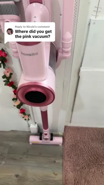 Replying to @Nicole  The company that sells this vacuum is here on tiktok #pinkvaccum #pink #dollhouse #pinkfinds #sheshed #beautyroom #contentcreator 