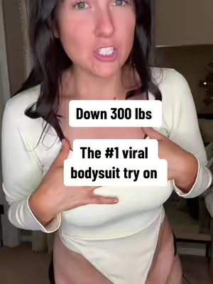 Bodysuit try on after losing 300 lbs  #oqq #oqqbodysuit #skimsdupebodysuit #bodysuit #oqq 