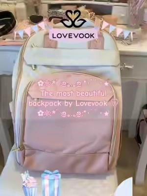 say goodbye to rummaging forever ♾️#lovevook #lovevookbackpack #backpack #pinkbackpack #backpackforschool 
