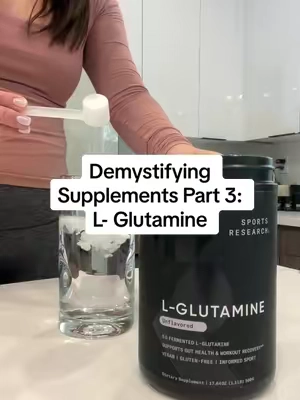 For anyone whos ever wondered “What does L-Glutamine do?” This incredible supplement easily dissolves into your favorite drinks and supports your immune system, gut health, and workout recovery. AND It’s now available on TikTok shop! #LGlutamine #Supplements #TikTokShop  