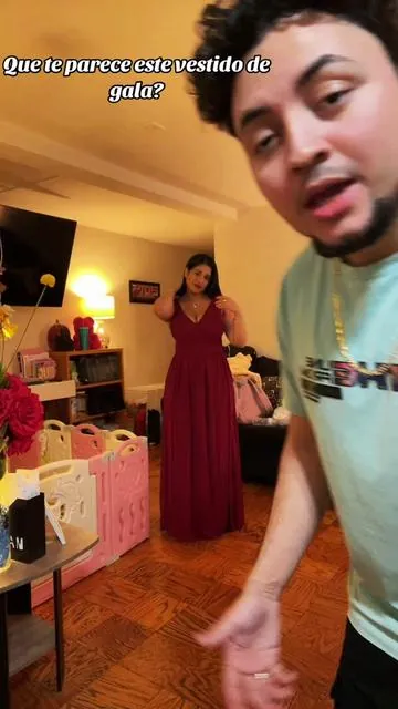 A un falta pasale la plancha para que  vea mas lizo y elegante, pero vean que hermoso se ve y bueno es que es bien comodo 👌🏻 #everramirez #evermoviestar #viral #pareja #galadress #tiktokshop 