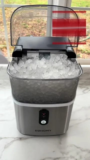 Sonic Ice at home. New Nugget Ice Maker. #ice #icetok #sonic #nuggetice #watertok #icemaker #asmr #iceeating #euhomy #cravings