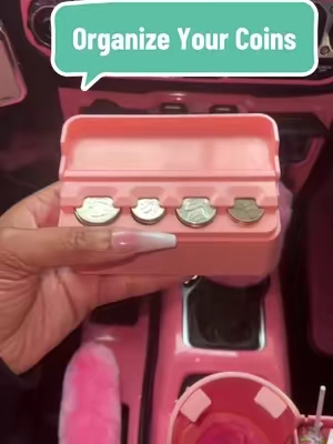 What a great way to organize your coins. #joytutus #coinholder #fyp #tiktokmademebuyit #tiktokshop #pinkfinds 
