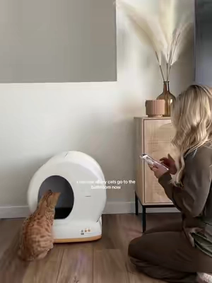 For cat parents who hate cleaning the litter box 👏🏼👏🏼 #litterbox #ttshop 