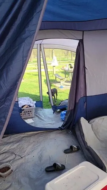 The Ultimate Camping Fan? Super Portable, Hang or use anywhere, lights. #camping #campingfan #portablefan #portable #outdoors #tent 