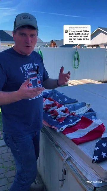 Replying to @John McFarland Jr American Flag made in USA! #flag #americanflag #qlash #memorialday #independenceday #4thofjuly