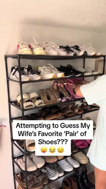 Attempting to guess my wife’s favorite ‘pair’ of shoes. #shoes #womensshoes #husbandwife #tiktokshop #roundtoeclogs #fyp #evellyhootd @EVELLYHOOTD US #sandals #tiktokshopmothersday 