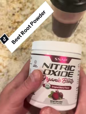 Beet root powder is great for endurance training, strength training and just lowering your blood pressure in general! #beetroot #bloodpressure #endurancetraining #marathontraining #supplements 