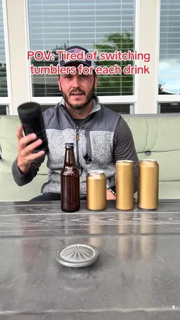 Summer is here and this universal tumber will get tons of use!  #tumbler #tumbleroftiktok #drinktumbler #musthave #tiktokshop #summer #coozie 