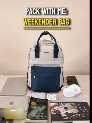 What's in my weekender bag？Pack with me！🎒 #TikTokShopMemorialDay #personalitem #carryon #flight #travelbag #organized #trip #bags #packinghacks #travellife #TravelTips #journey #lovevook #backpack #fypage #traveler #travel #weekend #weekendbag 