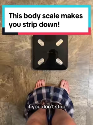 Replying to @Pottart This smart body scale is so sensitive you gotta strip!  #tiktokshop #ttshop #tiktokmademebuythis #smartscale #bodyscale #bodyweight #bodyweightscale 