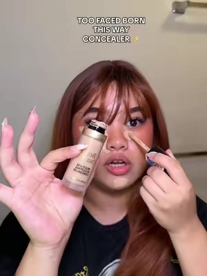 DO NOT PAY $36 !!!! this is not a drill, too faced is having a huge sale on tiktok shop once again AHHH 💫🍒🎀✨  @Too Faced   #toofacedcosmetics #toofacedbornthisway #bornthiswayconcealer #fullcoverage #makeupmusthaves #fullcoverageconcealer #tiktokshopsale #tiktokshopfinds 