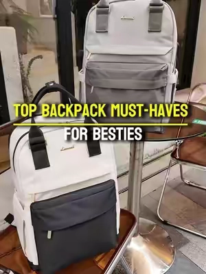 Check out the perfect daily backpack! Tag your bestie and share with her！💃💃 #Bestie #backpack #match #fypage #lovevook #forgirl #mybag #bag #weekendtrip #laptopbackpack #essential #college #school #schoolbag #diaperbag