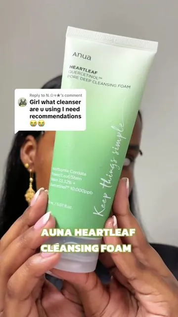 Replying to @N.☆𖦹★ here’s the cleanser! fav cleanser ever 🫧 #skincare #skincareroutine #koreanskincare #skincaretips #anuaskincare #anua #cleansingfoam #facewash #koreanskincareproducts #skincare101 #blackgirlskincareroutine #skincarefavs #koreanskincareroutine @Anua Store US 